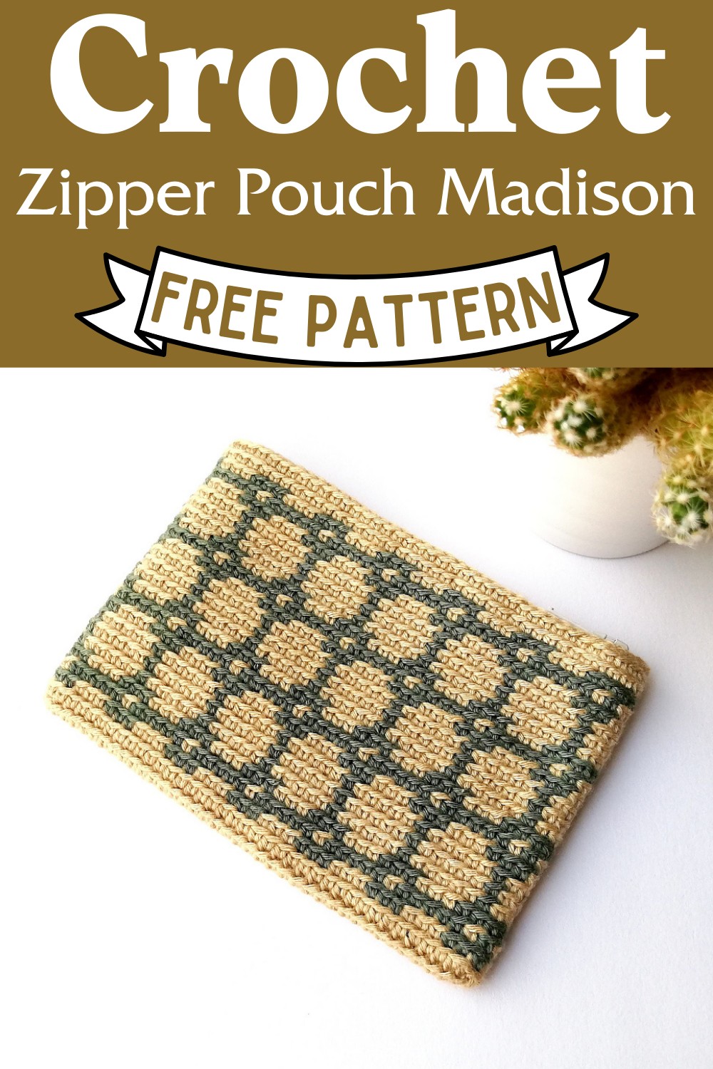 Crochet Zipper Pouch Madison Pattern 