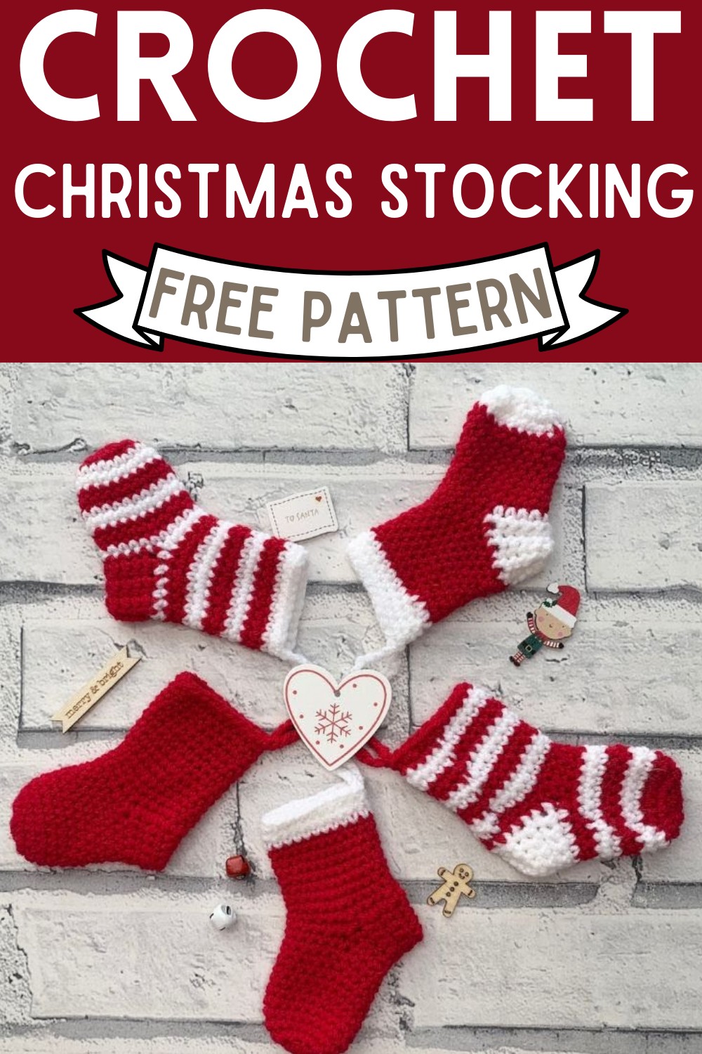 Easy Crochet Christmas Stocking