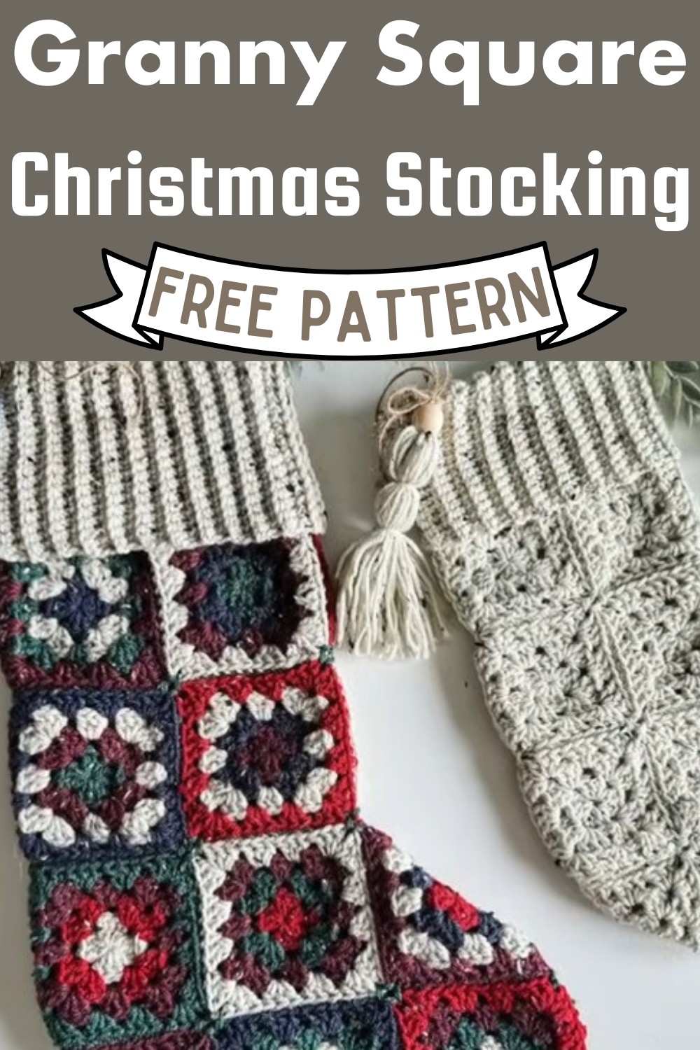 Granny Square Christmas Stocking