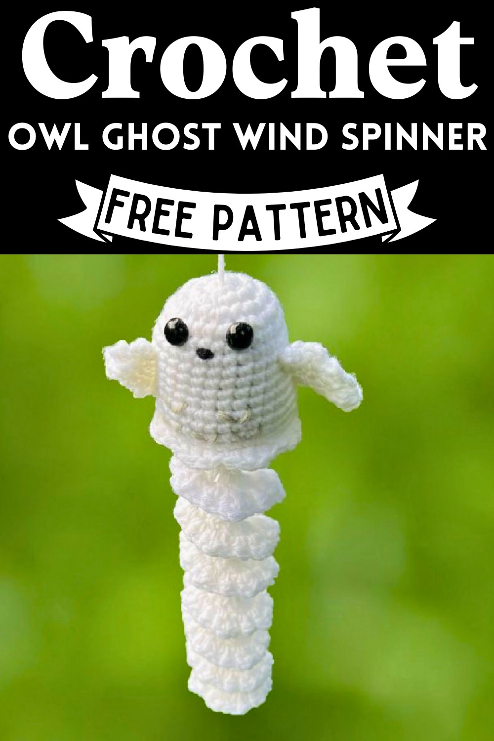 Owl Ghost Wind Spinner