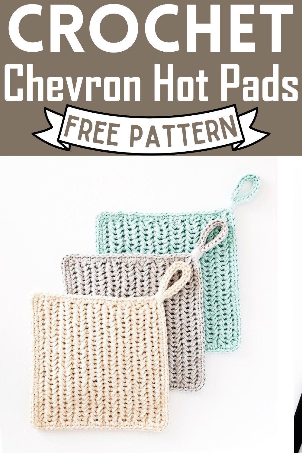 Simple Chevron Pot Holders