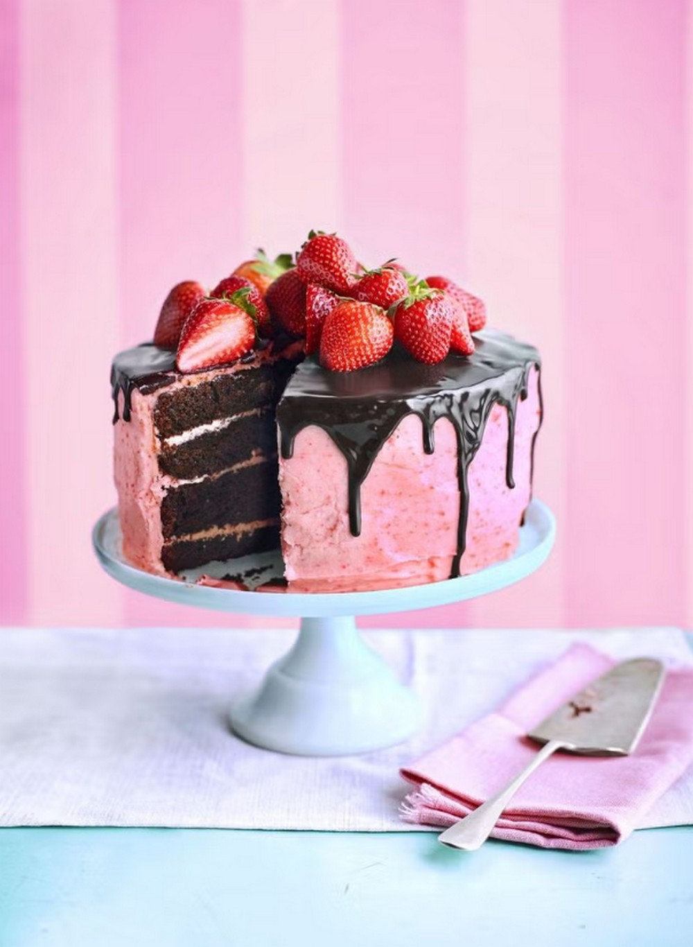 Choco-berry Surprise Cake
