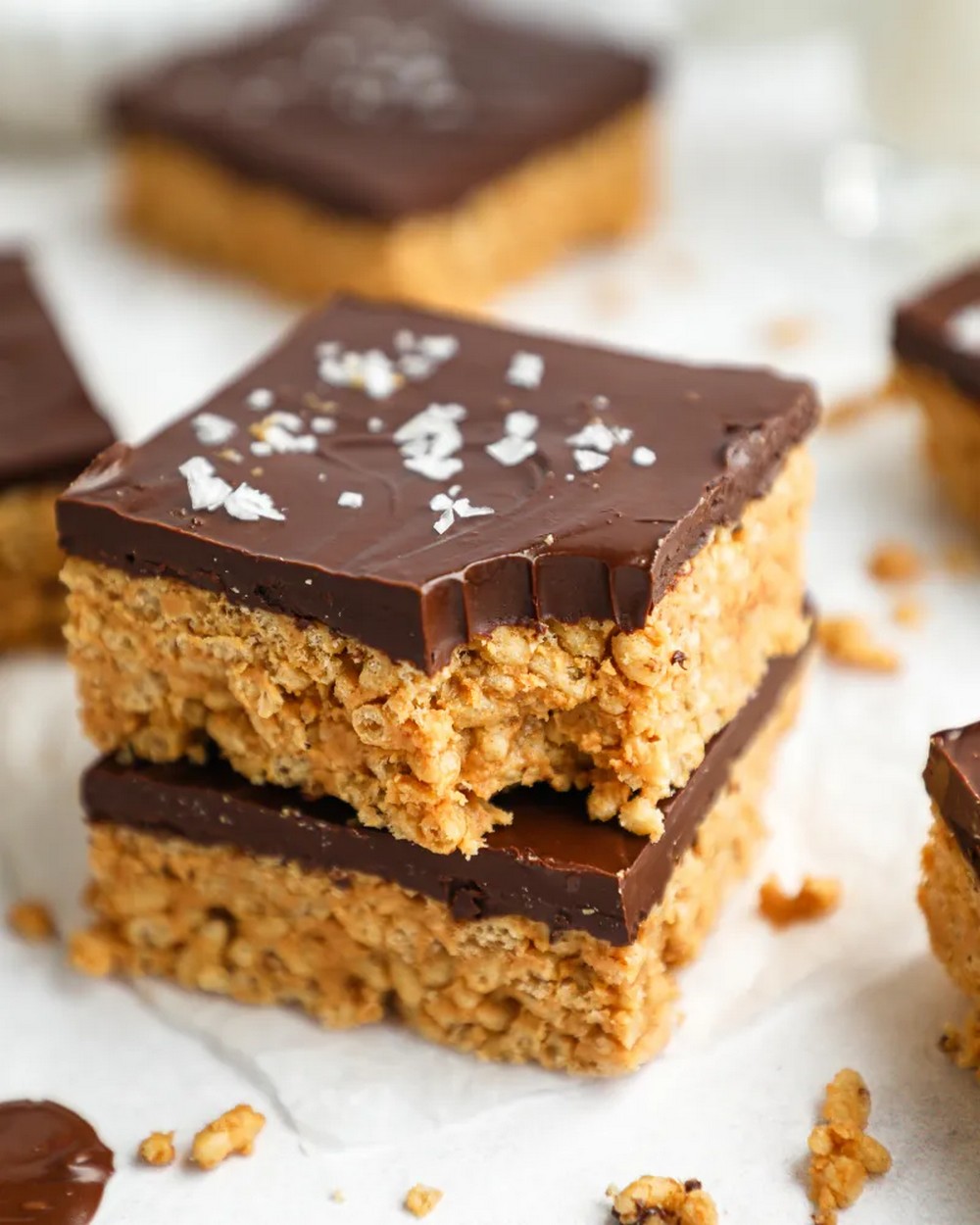 10 Crunchy Nutty Chocolate Crunch Bars Recipes - Clairea Belle Makes