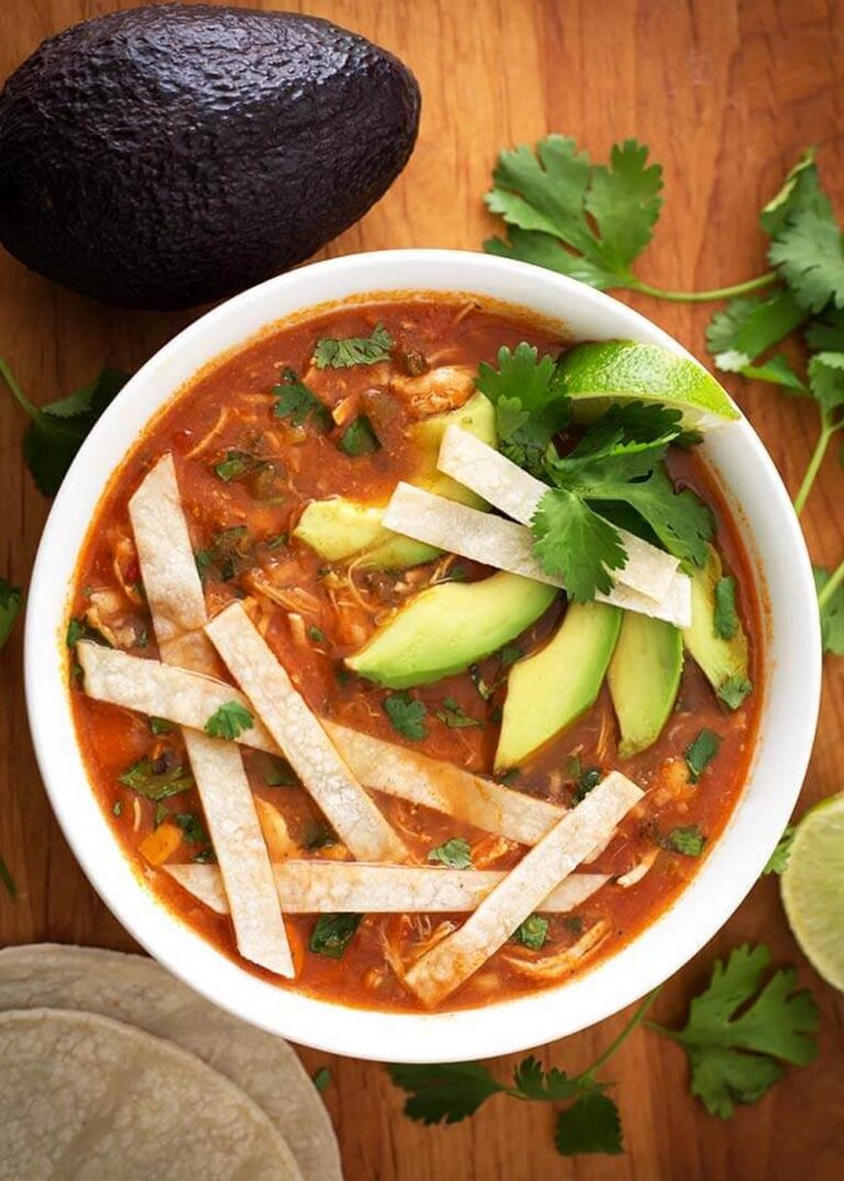 Quick Instant Pot Chicken Tortilla Soup