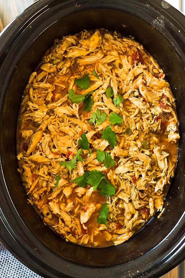 Quick Slow Cooker Mexican Shredded Chicken