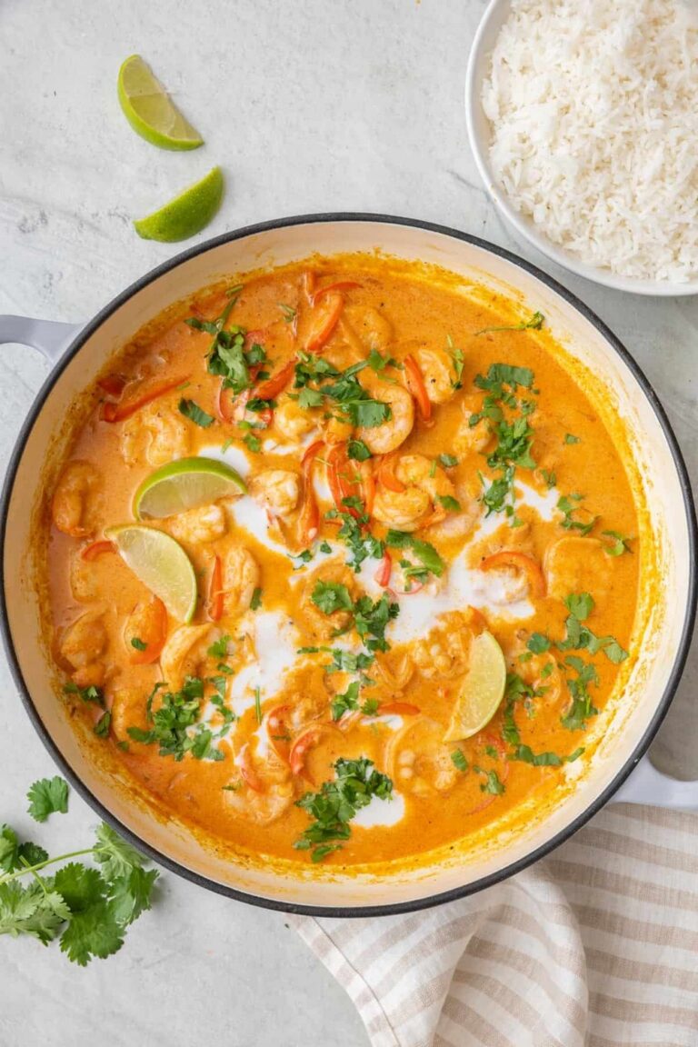 Red Curry Shrimp With Coconut