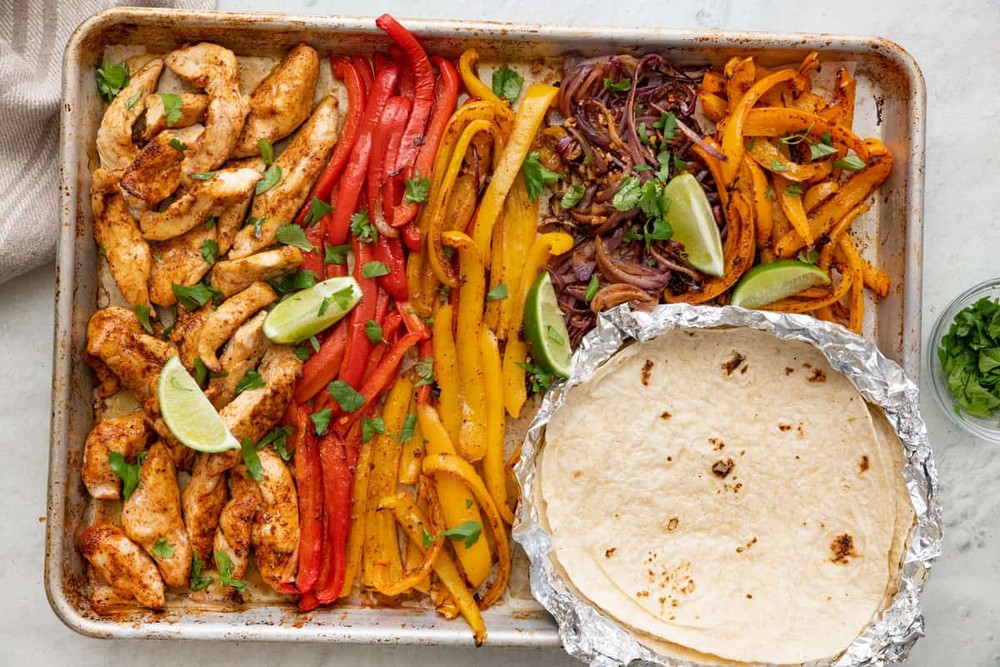 Sheet Pan Chicken Fajitas