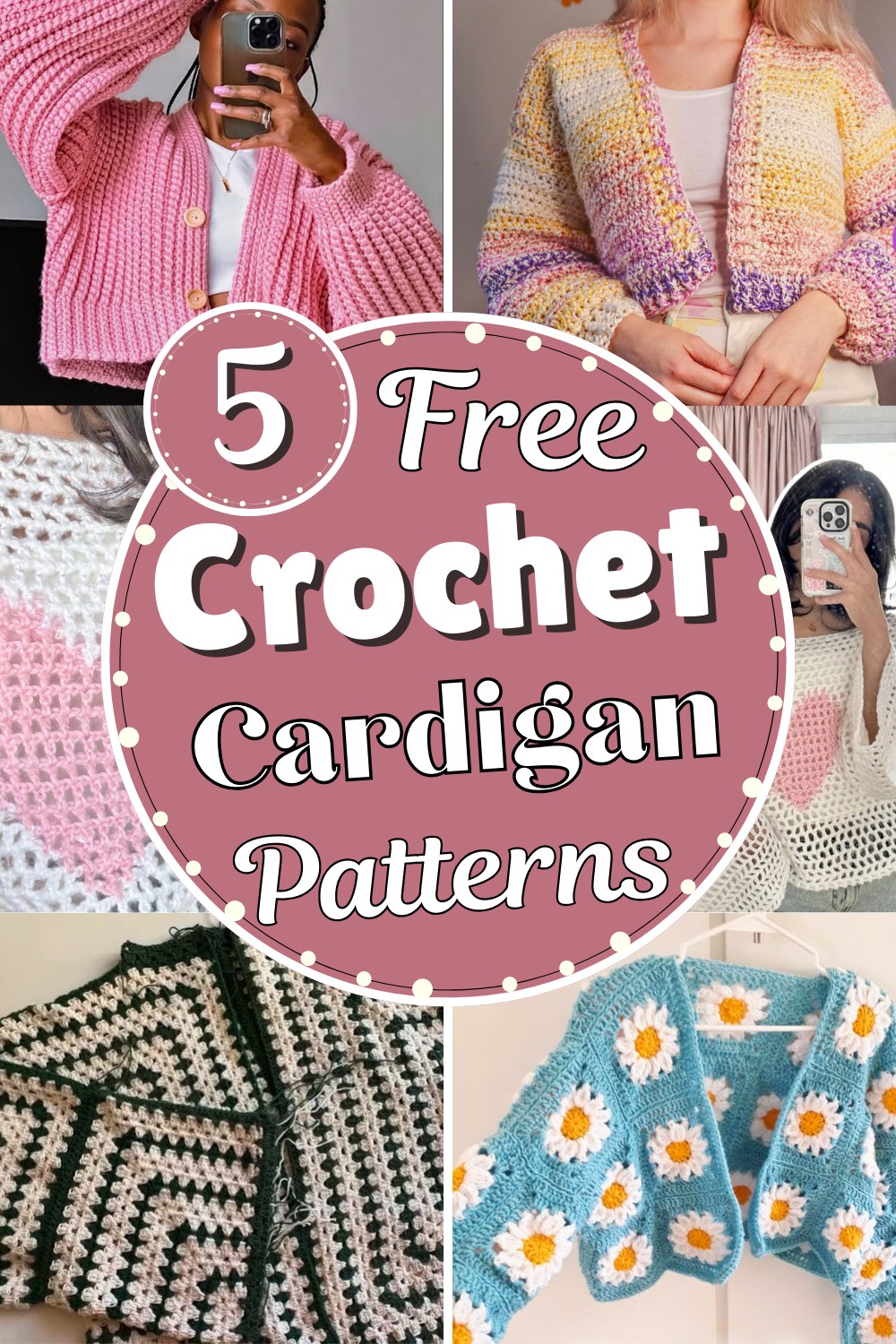 5 Comfy & Cozy Crochet Cardigan Patterns