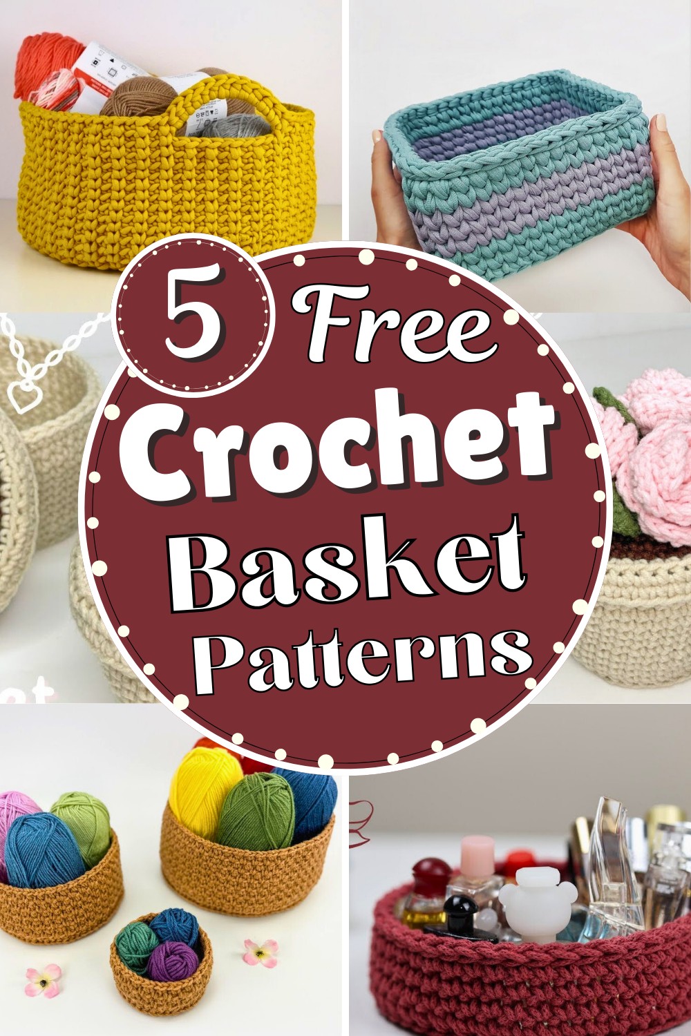 5 Crochet Basket Patterns