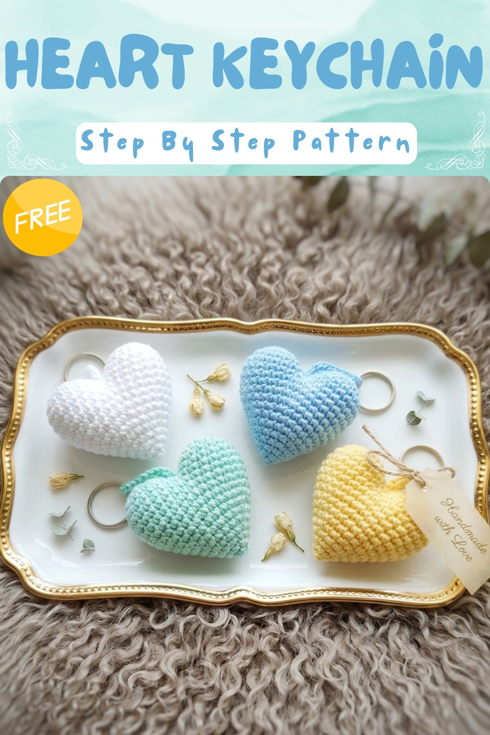 Crochet Heart Keychain Pattern A Loving Handmade Gift
