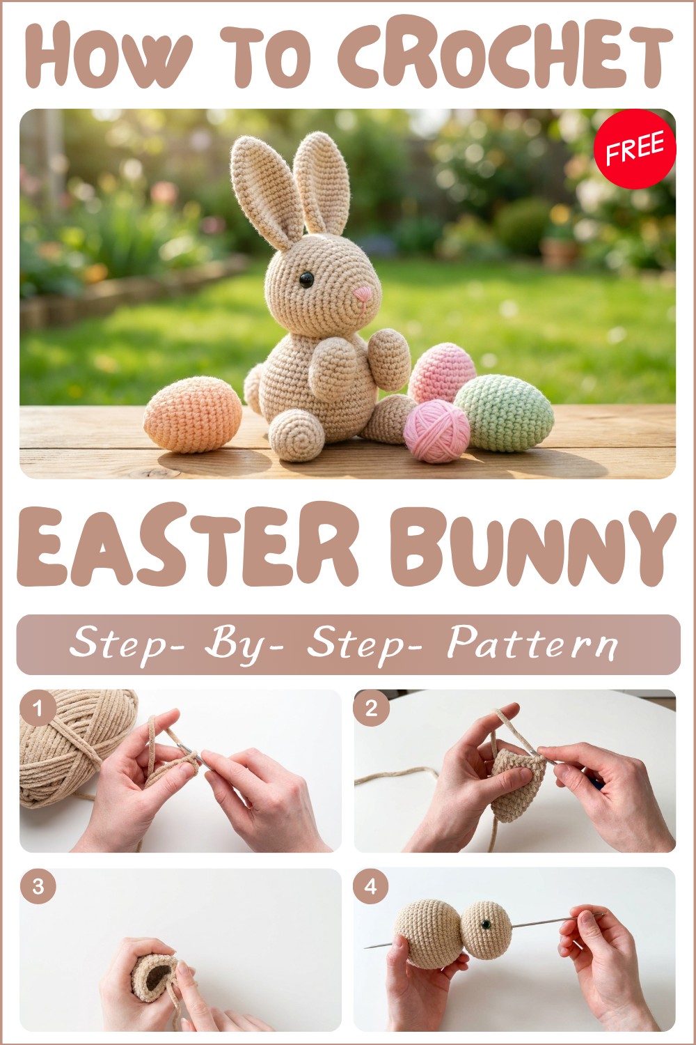 Cute Crochet Easter Bunny Amigurumi Pattern