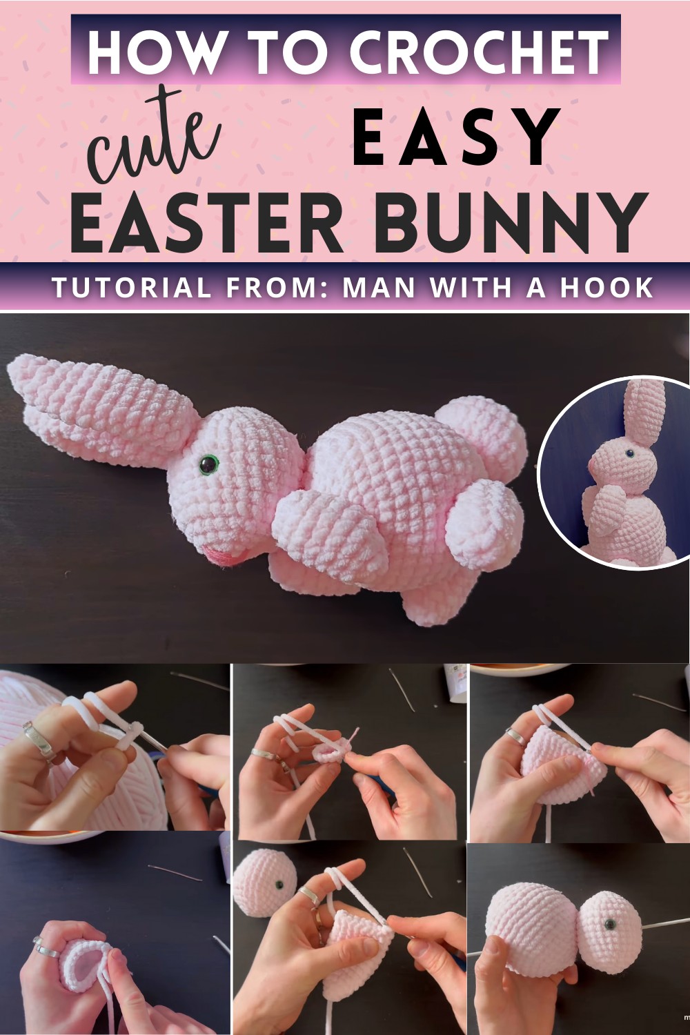 Cute Crochet Easter Bunny Amigurumi