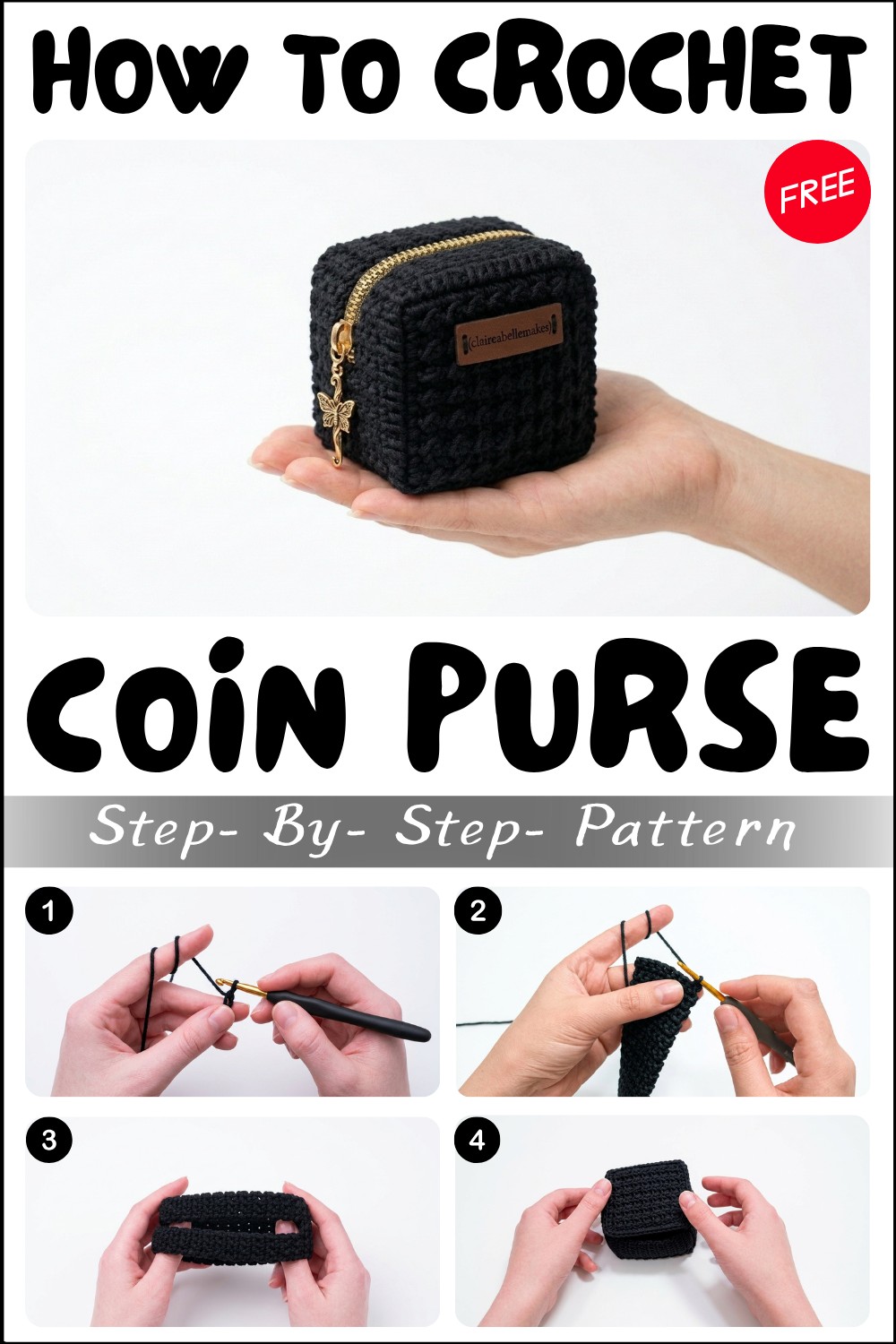 Easy Crochet Coin Purse For Beginners