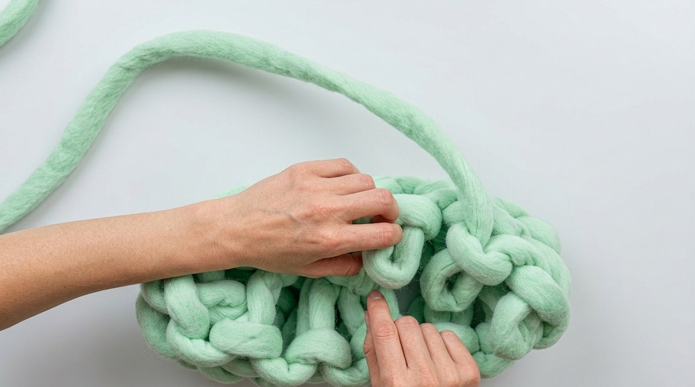 Useful Crochet Bag Pattern Made With Chunky Yarn