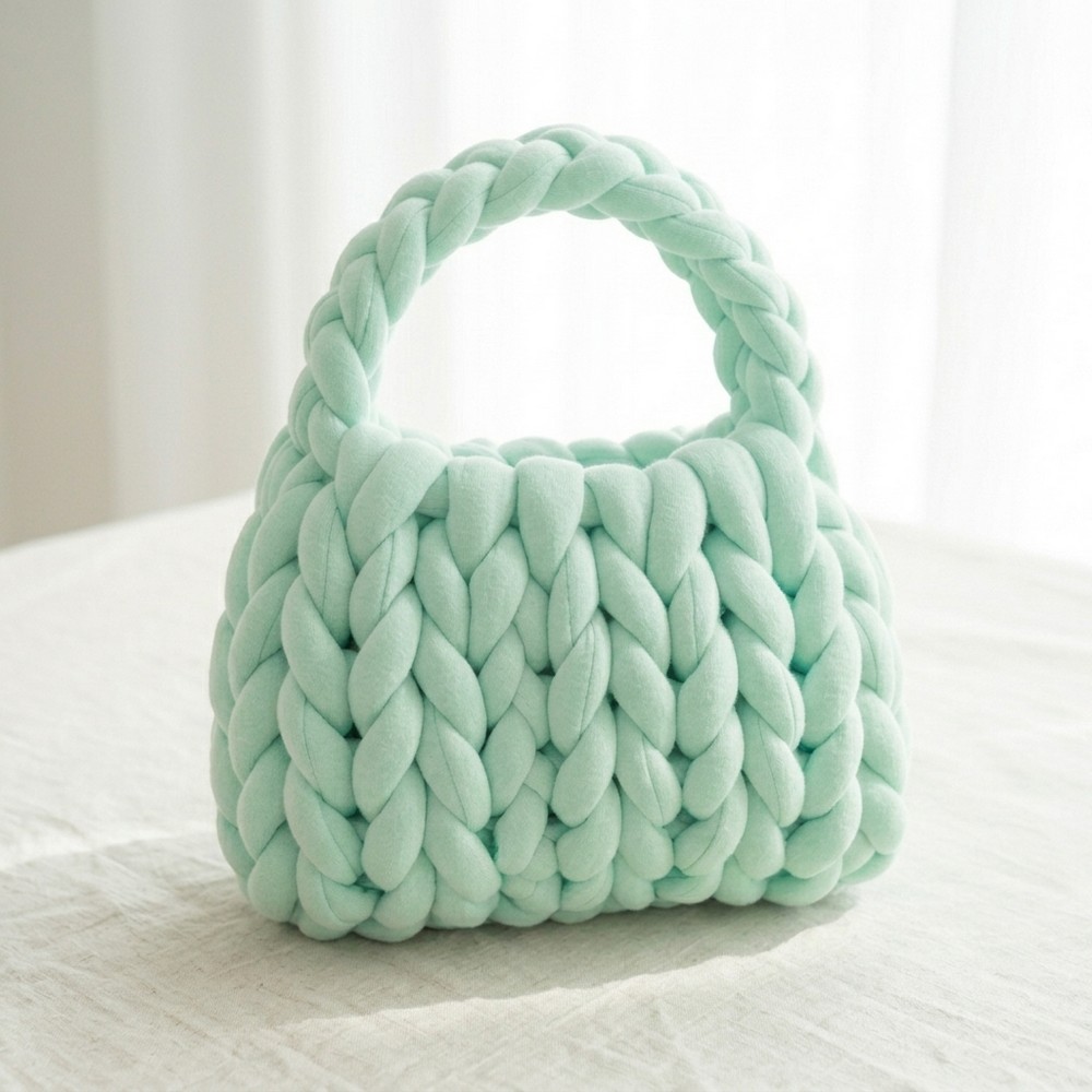 Useful Crochet Bag Pattern Made With Chunky Yarn