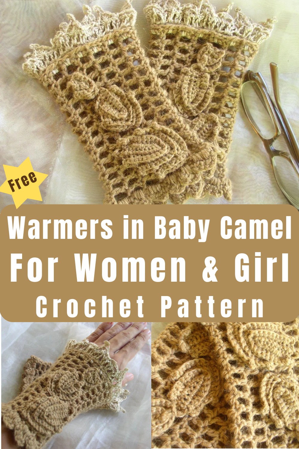 Wrist Warmers in Baby Camel and Silky-Camel