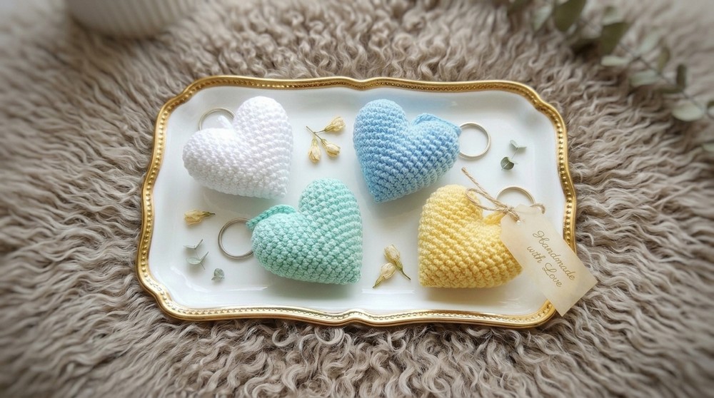 Crochet Heart Keychain Pattern A Loving Handmade Gift