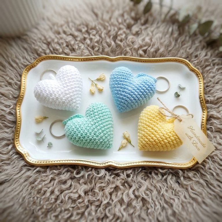 Crochet Heart Keychain Pattern A Loving Handmade Gift