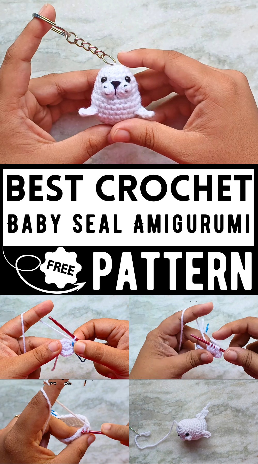 Baby Seal Amigurumi Crochet Pattern