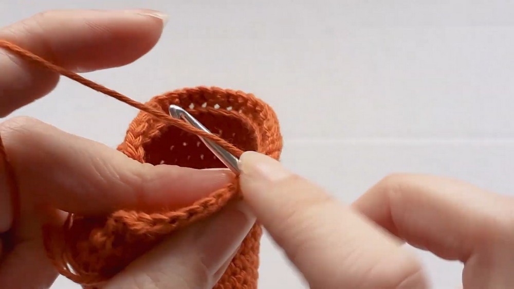Crochet A Terracotta Pot For Cacti Or Flowers step 4