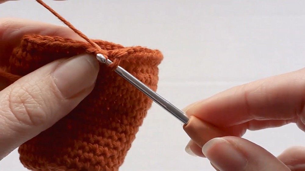 Crochet A Terracotta Pot For Cacti Or Flowers step 5
