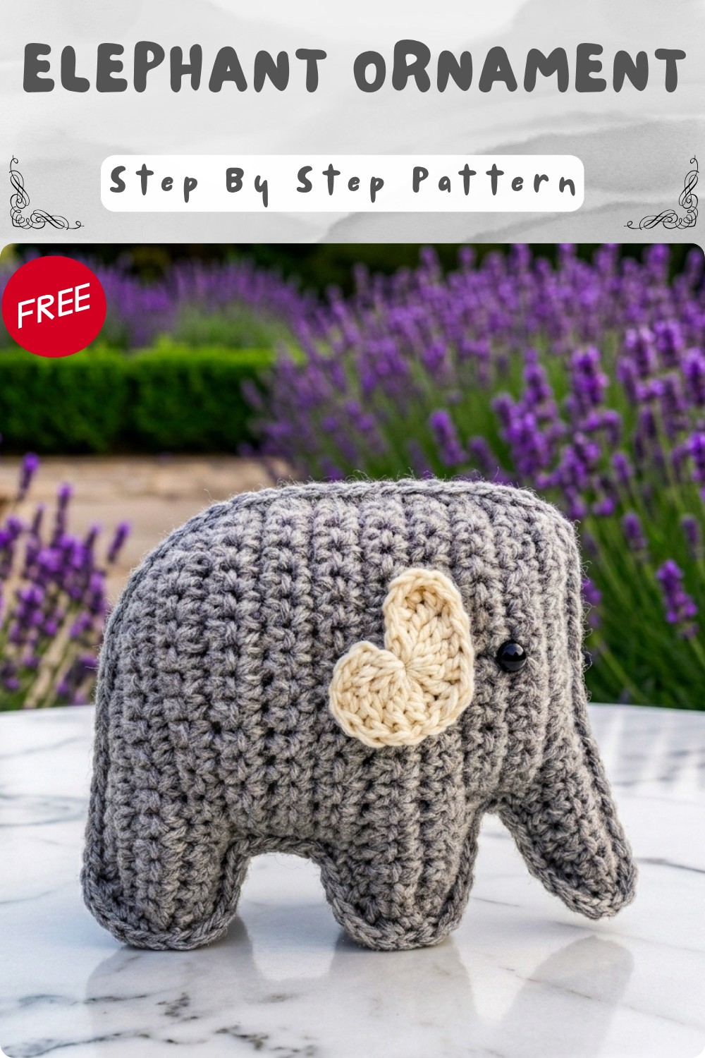 Crochet Amigurumi Elephant Pattern For Cutest Ornament 9