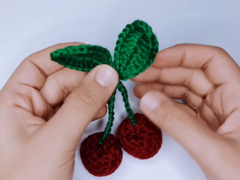 Crochet Cherry Amigurumi step 6