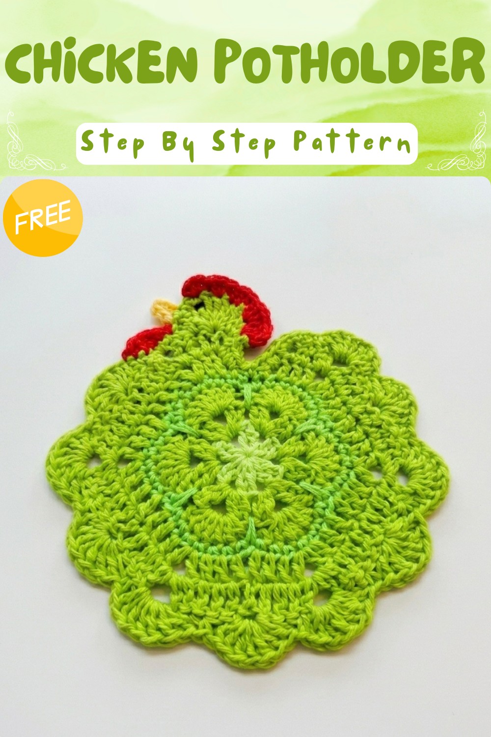 Crochet Chicken Potholder Pattern For Seasonal Gifts