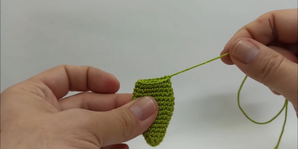 Crochet Easter Bunny Egg step 5