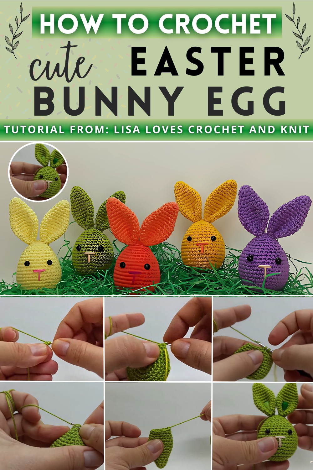 Crochet Easter Bunny Egg