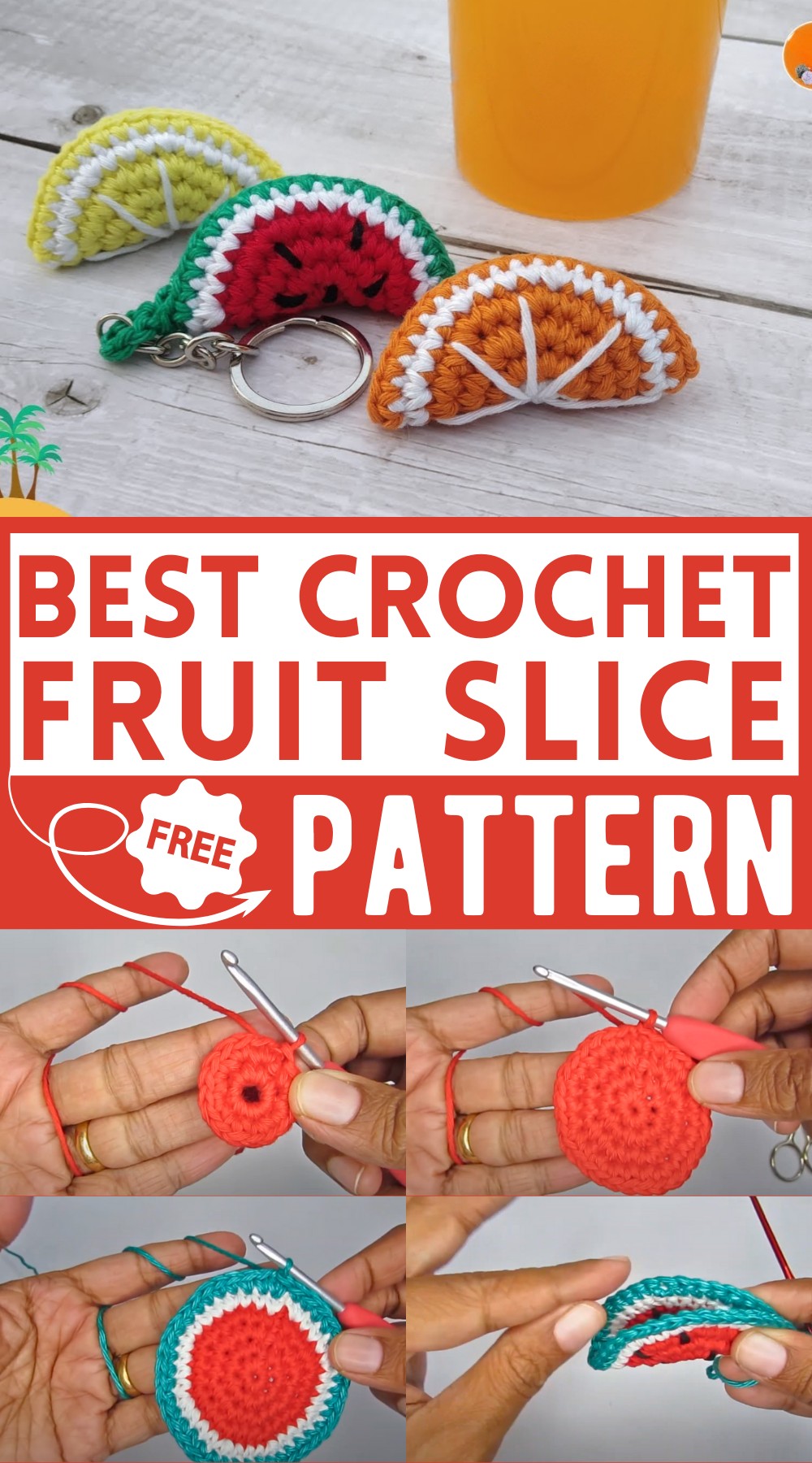 Crochet Fruit Slice Pattern