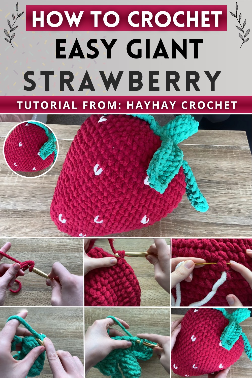 Crochet Giant Strawberry