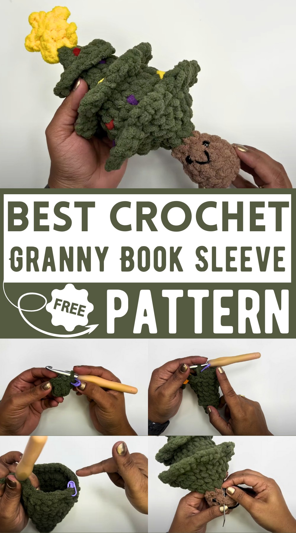 Crochet Granny Book Sleeve