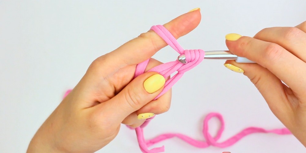 Crochet Hanging Basket step 1