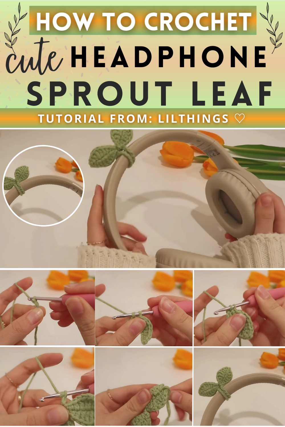 Crochet Headphone Sprout