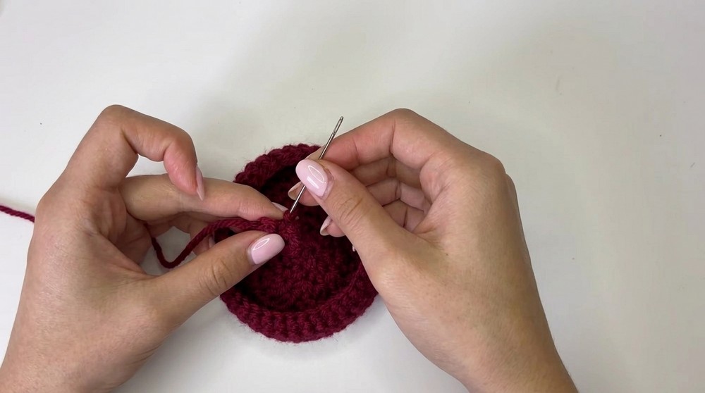 Crochet Heart Trinket Tray Very Easy Beginner Tutorial 5
