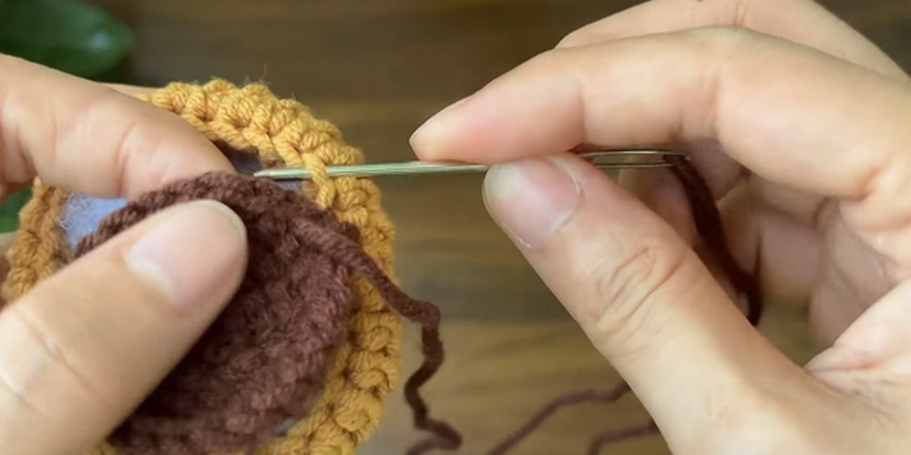 Crochet Mini Tulip Pot step 4