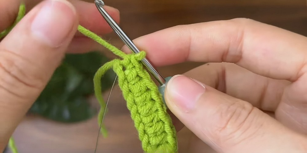 Crochet Mini Tulip Pot step 5