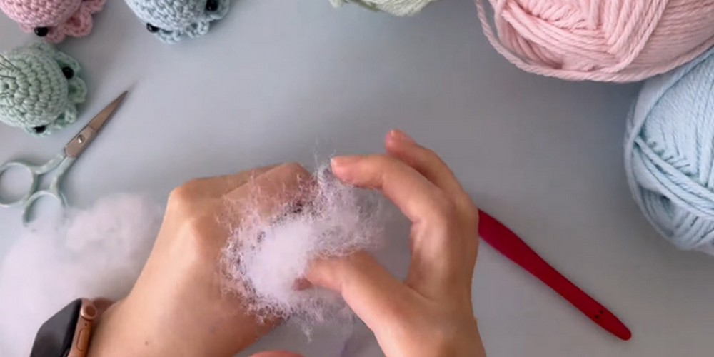 Crochet Mini amigurumi octopus step 3