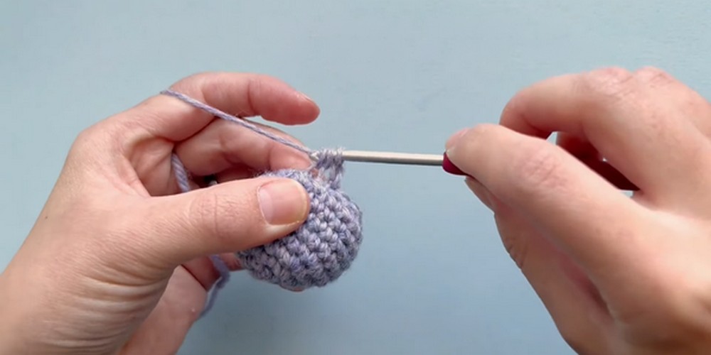 Crochet Mini amigurumi octopus step 4