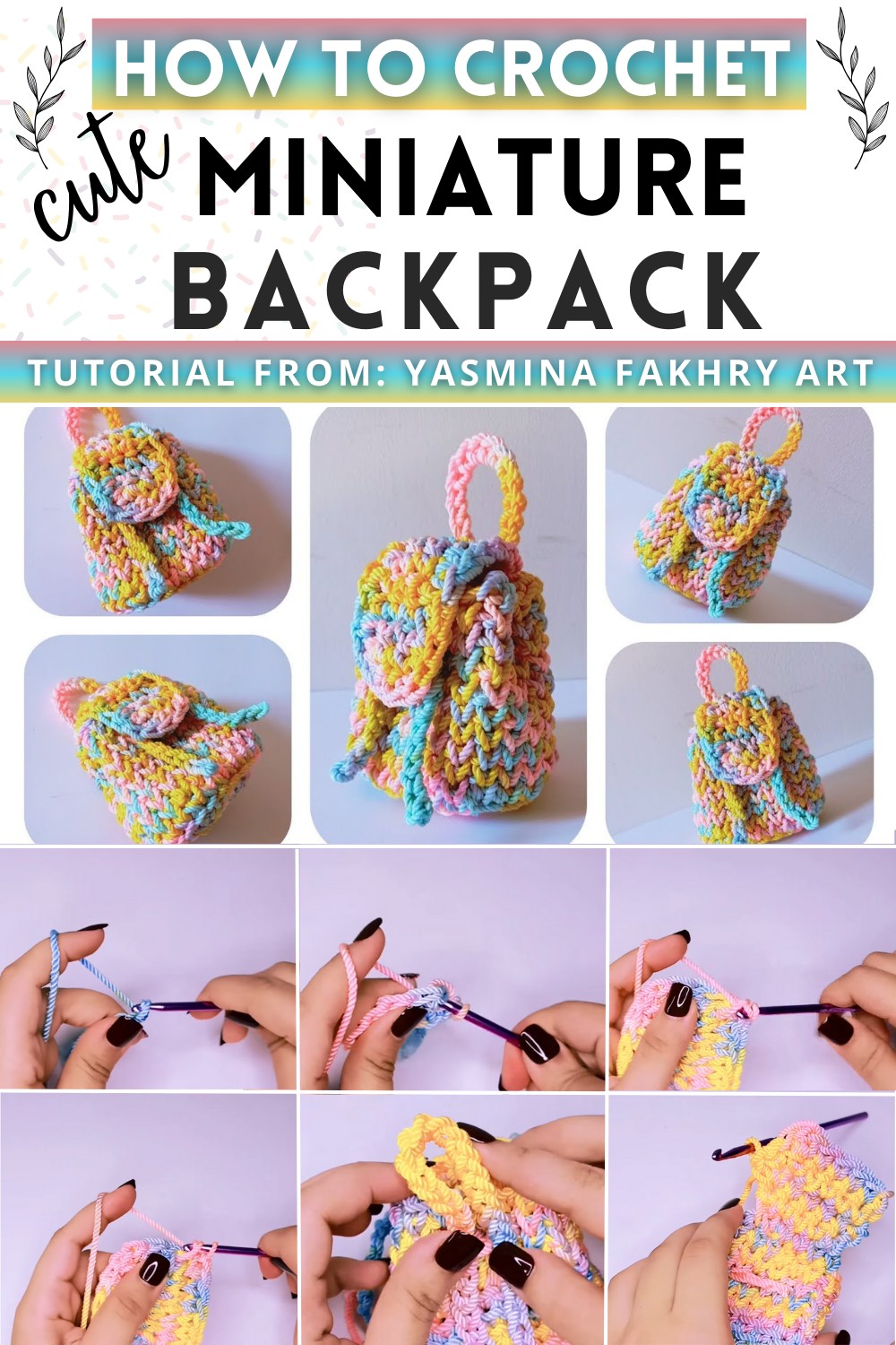 Crochet Miniature Backpack