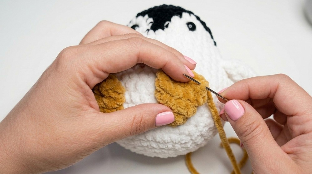 Crochet Penguin easy Amigurumi penguin tutorial beginner friendly 12