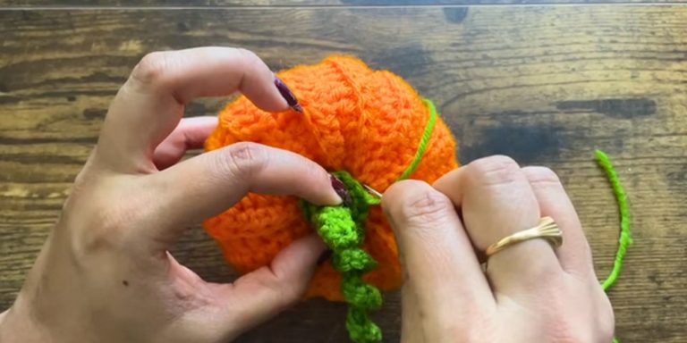 Crochet Pumpkin step 6