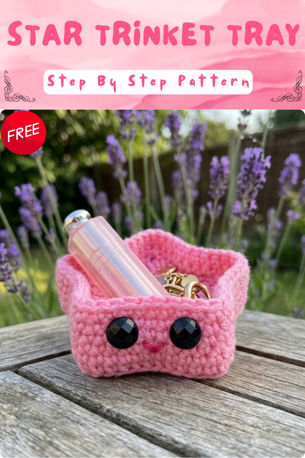 Crochet Star Trinket Tray Tutorial - Easy Beginner Tutorial 9