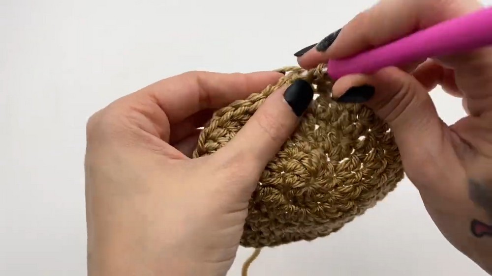 Crochet Toilet Paper Cover step 3