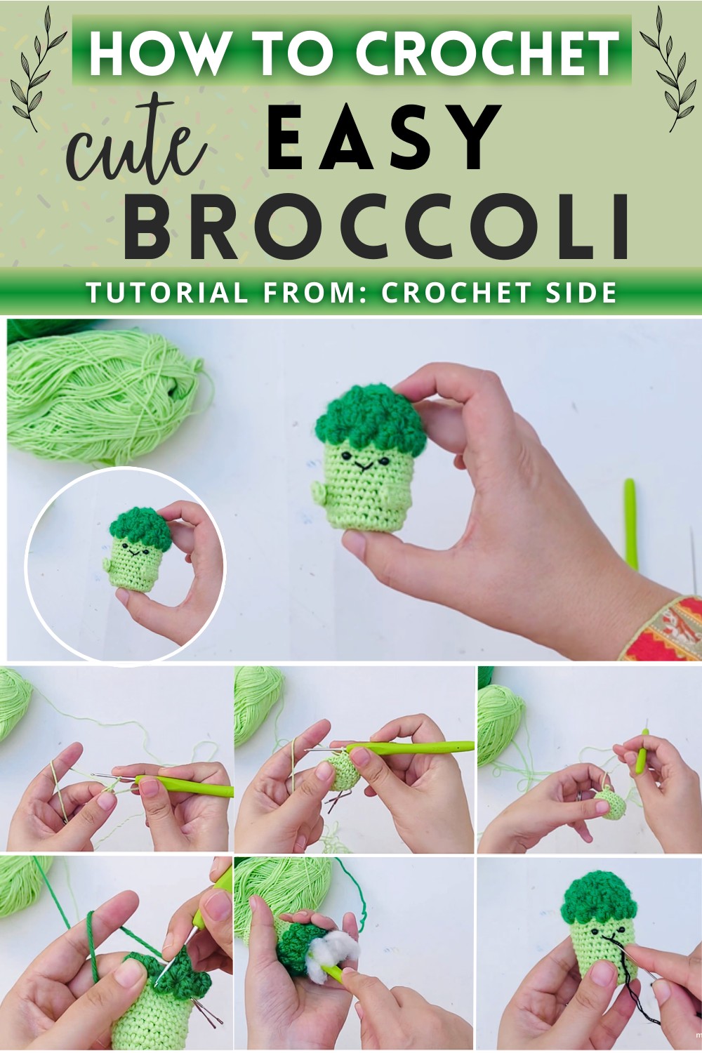 Crochet broccoli