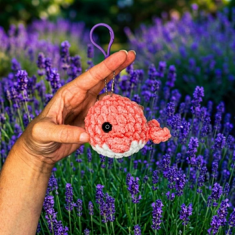 Cute And Cuddly Crochet Baby Whale Keychain Pattern To Add Splash Of Joy For Your Keys 9