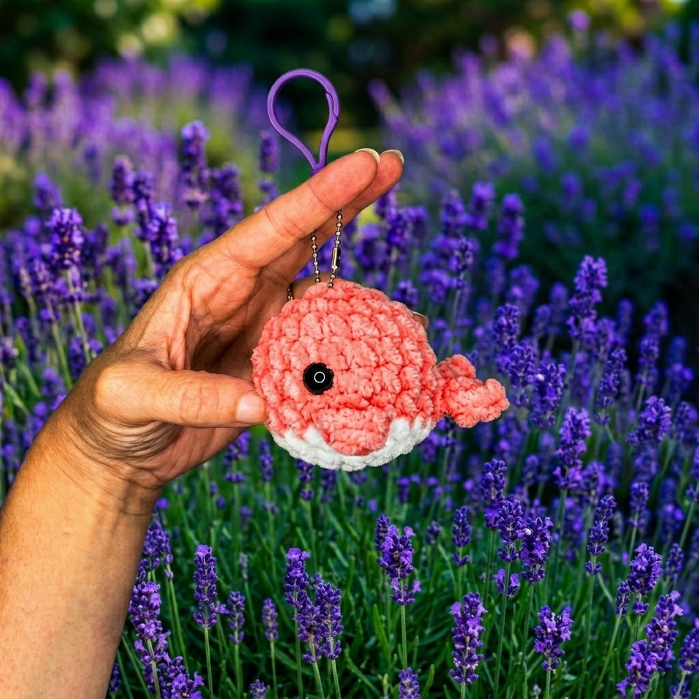 Cute And Cuddly Crochet Baby Whale Keychain Pattern To Add Splash Of Joy For Your Keys 9