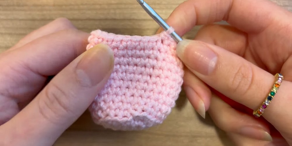 Cute Crochet Mini Marshmallow Plushie step 3
