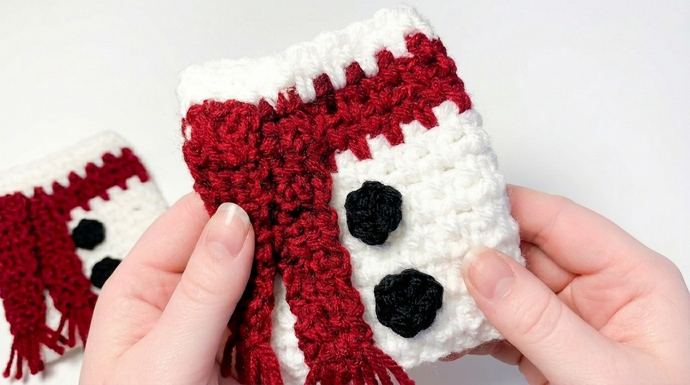 Festive Crochet Snowman Napkin Holders Pattern